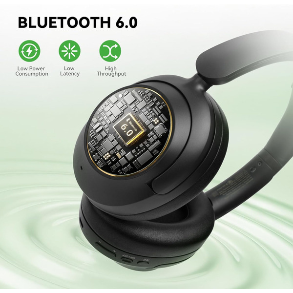 Навушники OneOdio A6, Bluetooth + USB-C, Hybrid ANC, Black