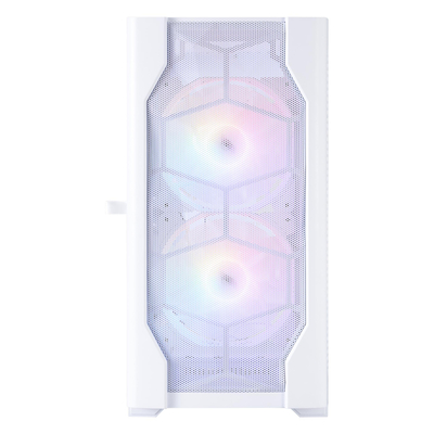 Корпус 1stPlayer D4-M-WH-2F1P-W-1F1-W White