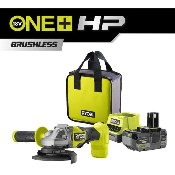 Болгарка (кутова шліфувальна) Ryobi RAG 18X-1C40S (5133005614)