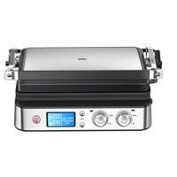 Гриль Braun  прижимний MultiGrill 9 CG 2000Вт, темп. режимів-3, з`ємні пластини, метал