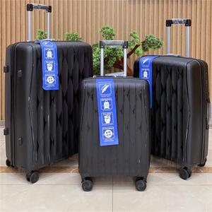 Набір валіз 2E, M7979, поліпропілен, (L+M+S), блискавка anti theft, 4 колеса, кодовий замок, блакитний