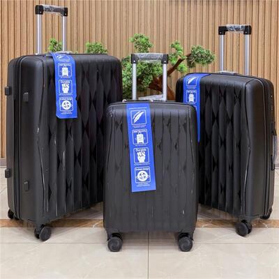 Набір валіз 2E, M7979, поліпропілен, (L+M+S), блискавка anti theft, 4 колеса, кодовий замок, блакитний