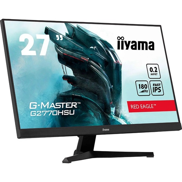 Монитор Iiyama 27" G-Master G2770HSU-B6 IPS Black 180Hz; 1920x1080, 0.2 мс, 300 кд/м2, HDMI, DisplayPort, 4хUSB3.2, динамики 2x2 Вт