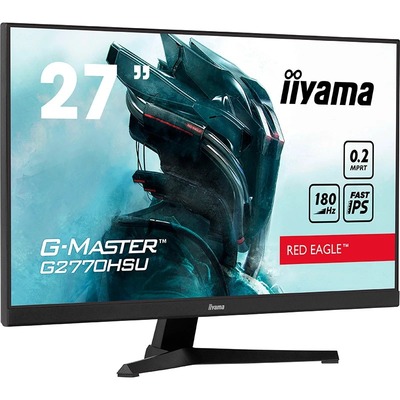 Монитор Iiyama 27" G-Master G2770HSU-B6 IPS Black 180Hz; 1920x1080, 0.2 мс, 300 кд/м2, HDMI, DisplayPort, 4хUSB3.2, динамики 2x2 Вт