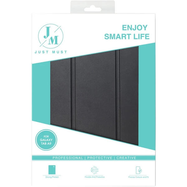 Чехол-книжка Just Must Skin Shock для Samsung Galaxy Tab A9 SM-X110/SM-X115 Black (6973297909650)