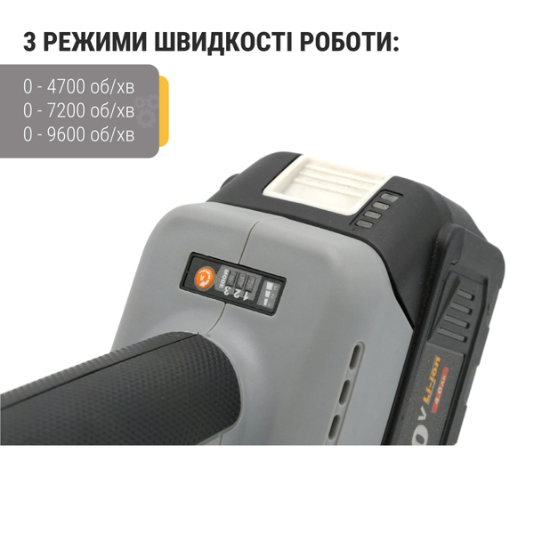 Акумуляторна болгарка Procraft industrial AG125A Сумка (1 акб та зп)