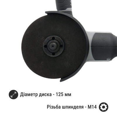 Акумуляторна болгарка Procraft industrial AG125A Сумка (1 акб та зп)