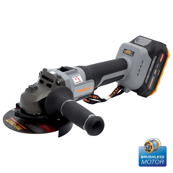 Угловая шлифовальная машина Procraft industrial AG125A Сумка (1 аккумулятор и зарядное устройство)