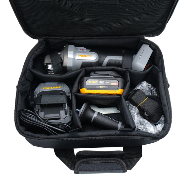 Акумуляторна болгарка Procraft industrial AG125A Сумка (1 акб та зп)