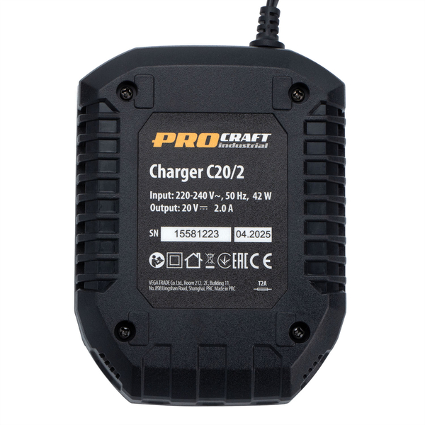 Акумуляторна болгарка Procraft industrial AG125A Сумка (1 акб та зп)