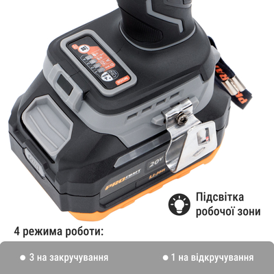 Акумуляторний гвинтоверт Procraft Industrial ID20A (з 1 акб та зп)
