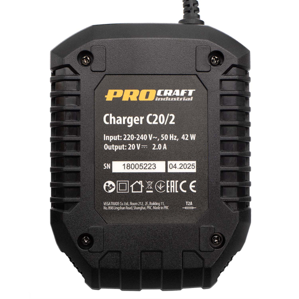 Акумуляторний Гайкокрут Procraft Industrial ID20A (з 1 акб та зп)