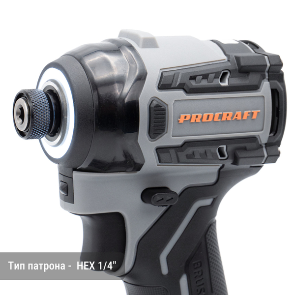 Акумуляторний Гайкокрут Procraft Industrial ID20A (з 1 акб та зп)