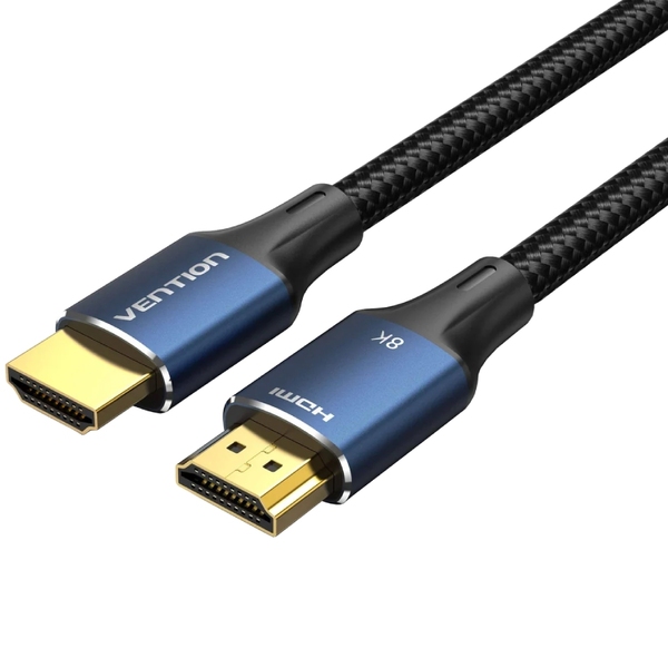Кабель HDMI M - M, 1.5 м, V2.1, 8K 60Гц обплетення, Blue Aluminum Alloy Type Vention