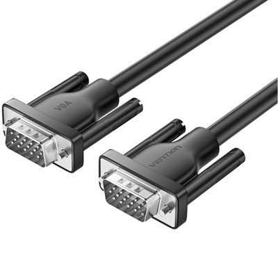 Кабель VGA 15M-15M, 1.5 м, чорний Vention