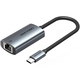 Перехідник USB Type-C--> Ethernet RJ45 1000Mb чорний Aluminum Alloy Type Vention
