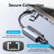 Перехідник USB Type-C/USB-A --> Ethernet RJ45 1000Mb сірий Aluminum Alloy Type Vention