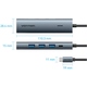 Хаб USB 3.0 Type-C -> 4xUSB 3.0/1xUSB-C, 5Gbps, Black Vention