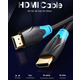 Кабель HDMI M - M,15.0 м, V2.0, 4K/HD 60Гц, PVC type, чорний, Vention