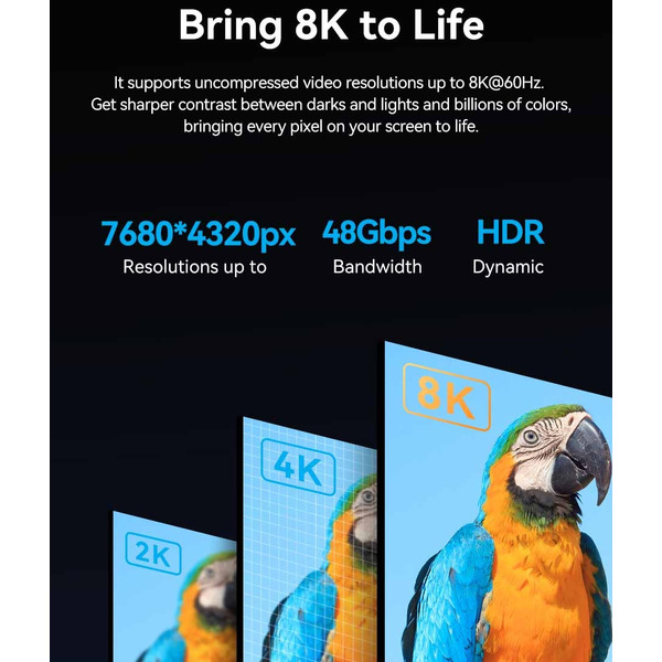 Кабель HDMI M - Mini M, 1.0 м, V2.1 8K 60Гц Aluminum Alloy Type Green Vention