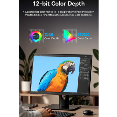 Кабель HDMI M - Mini M, 1.0 м, V2.1 8K 60Гц Aluminum Alloy Type Green Vention