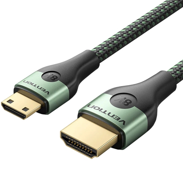 Кабель HDMI M - Mini M, 1.0 м, V2.1 8K 60Гц Aluminum Alloy Type Green Vention