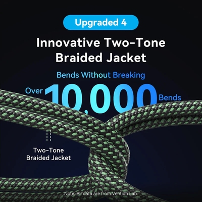 Кабель HDMI M - Micro HDMI M, 1.0 м, V2.0 8K 60Гц Aluminum Alloy Type, Green Vention