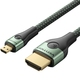 Кабель HDMI M - Micro HDMI M, 1.0 м, V2.0 8K 60Гц Aluminum Alloy Type, Green Vention