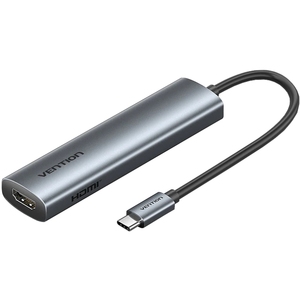 Док-станція USB3.0 Type-C --> HDMI /USB 3.0/USB 2.0/Type-C 2.0/ PD 100W Hub 5-in-1 Vention