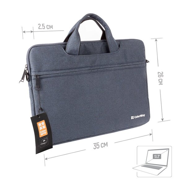 Сумка для ноутбука ColorWay Casual 13.3 Navy (CW-LBC133-NV)