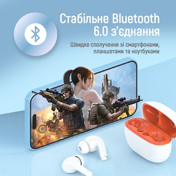 Навушники СolorWay Slim TWS-5 Earbuds White (CW-TWS5WT)