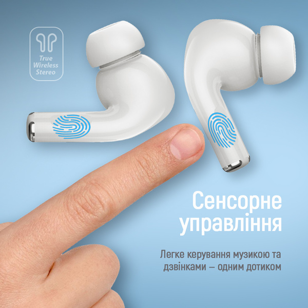 Навушники СolorWay Slim TWS-5 Earbuds White (CW-TWS5WT)