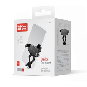 Держатель автомобильный СolorWay Gravity Mechanical Car Mount (CW-CHG18-BK)