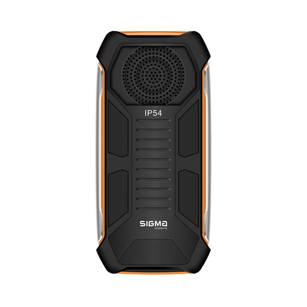 Мобильный телефон Sigma mobile X-style 323 Rain Black/Orange (4827798885727); 3.2" (320х240) TN / клавиатурный моноблок / MediaTek 6261D / microSD до 32 ГБ / без камеры / 2G (GSM) / Bluetooth / 143х70х15 мм, 173 г / 3000 мАч / черно-оранжевый