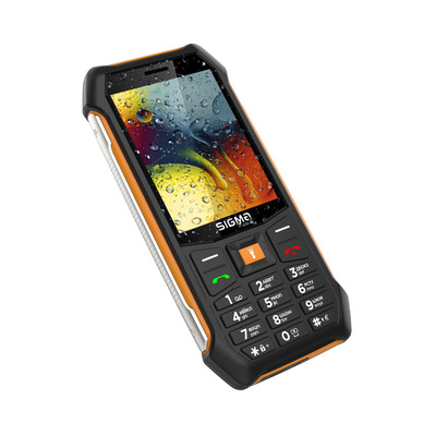 Мобильный телефон Sigma mobile X-style 323 Rain Black/Orange (4827798885727); 3.2" (320х240) TN / клавиатурный моноблок / MediaTek 6261D / microSD до 32 ГБ / без камеры / 2G (GSM) / Bluetooth / 143х70х15 мм, 173 г / 3000 мАч / черно-оранжевый
