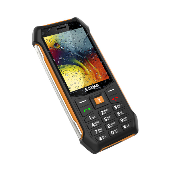 Мобильный телефон Sigma mobile X-style 323 Rain Black/Orange (4827798885727); 3.2" (320х240) TN / клавиатурный моноблок / MediaTek 6261D / microSD до 32 ГБ / без камеры / 2G (GSM) / Bluetooth / 143х70х15 мм, 173 г / 3000 мАч / черно-оранжевый