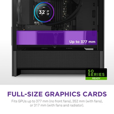 Корпус NZXT H3 Flow Black без БП (CC-H31FB-01)