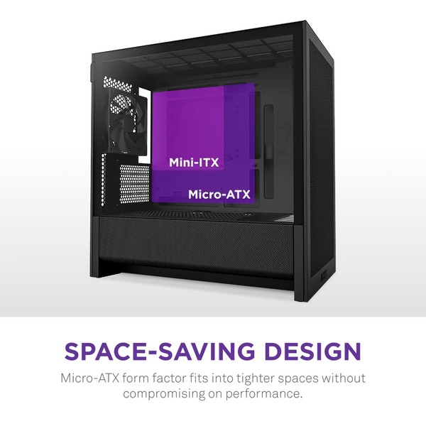 Корпус NZXT H3 Flow Black без БП (CC-H31FB-01)