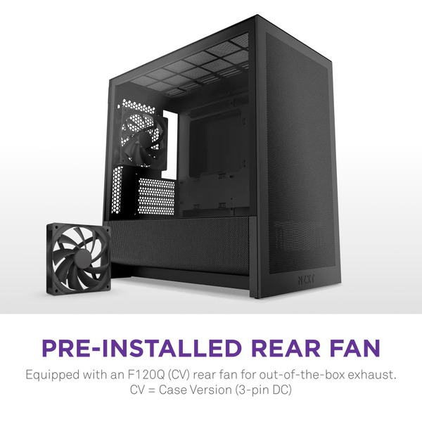 Корпус NZXT H3 Flow Black без БП (CC-H31FB-01)