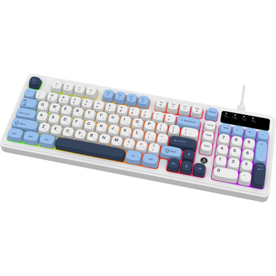 Клавиатура Ajazz AF98 Black USB-C Glacier Blue (AF98-GB)