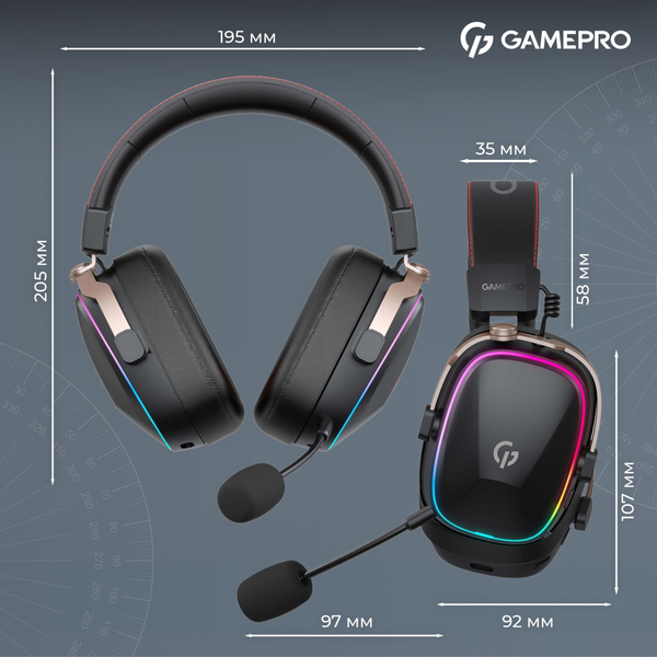 Наушники GamePro Asgard Valkyria Black HSW249B