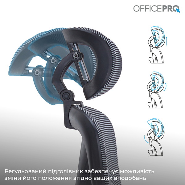 Кресло офисное OfficePro Atlas OC630-B-DG-DG Black/Dark Gray