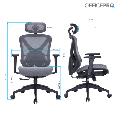 Кресло офисное OfficePro Atlas OC630-B-DG-DG Black/Dark Gray