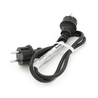 Кабель з двома литими вилками для підключення генератора, подовжувач 1 м ГОСТ 2х1,5 мм (3100Вт, 14А, 250В)