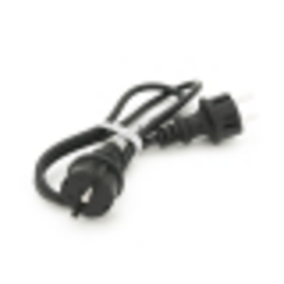 Кабель з двома литими вилками для підключення генератора, подовжувач 1 м ГОСТ 2х1,5 мм (3100Вт, 14А, 250В)