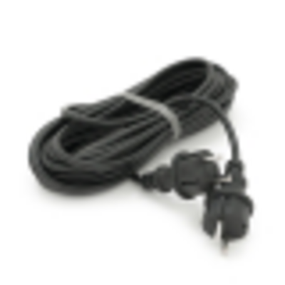 Кабель з двома литими вилками для підключення генератора, подовжувач 10 м ГОСТ 2х1,5 мм (3100Вт, 14А, 250В)