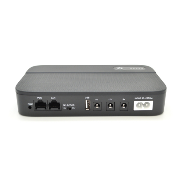 ДБЖ UPS-18W DC1018P YT45391 для роутерів/комутаторів/PON/POE-430, 5//9/12V, 1A, 10400MAh(4*2600MAh), Black, BOX