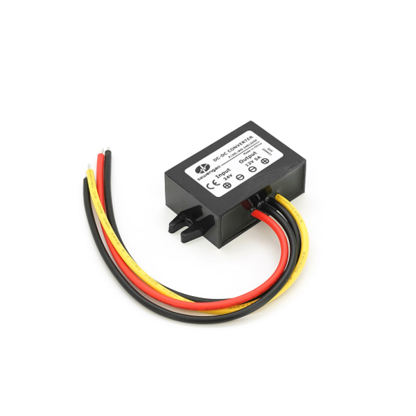 Преобразователь автомобильный инвертор DC/DC 24V-12V 5A, IP67, 60W