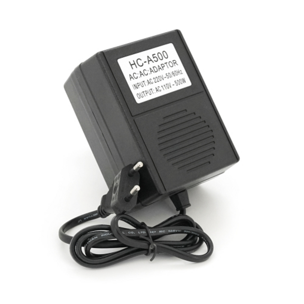 Перетворювач напруги трансформаторний 500W Input 220 V / Output 110V, + універсальна розетка