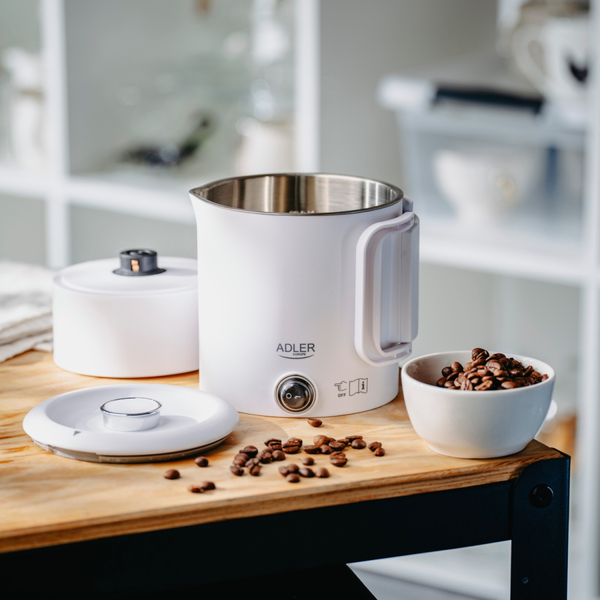 Електрочайник Adler AD 1388w дорожній 650Вт/ 0.8л/ подвійні стінки/ автовимкнення/ білий
